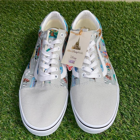 Men\'s Vans Old Skool Disney 50th Walt Disney World Map Rare Casual Shoes Size 10 main image 7